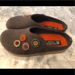 Haflinger Brown Wool Mules